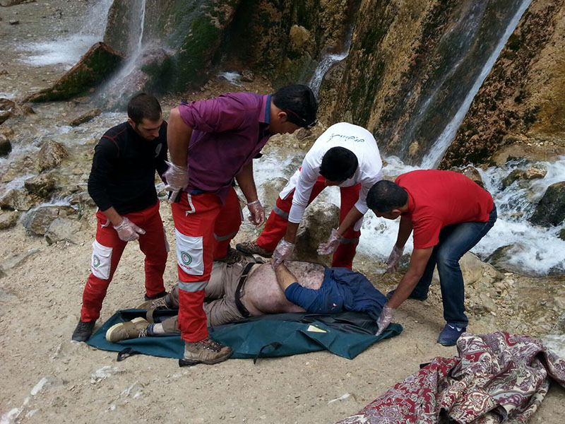 فوت ۱ جوان در اثر سقوط از آبشار خورخور ممکان