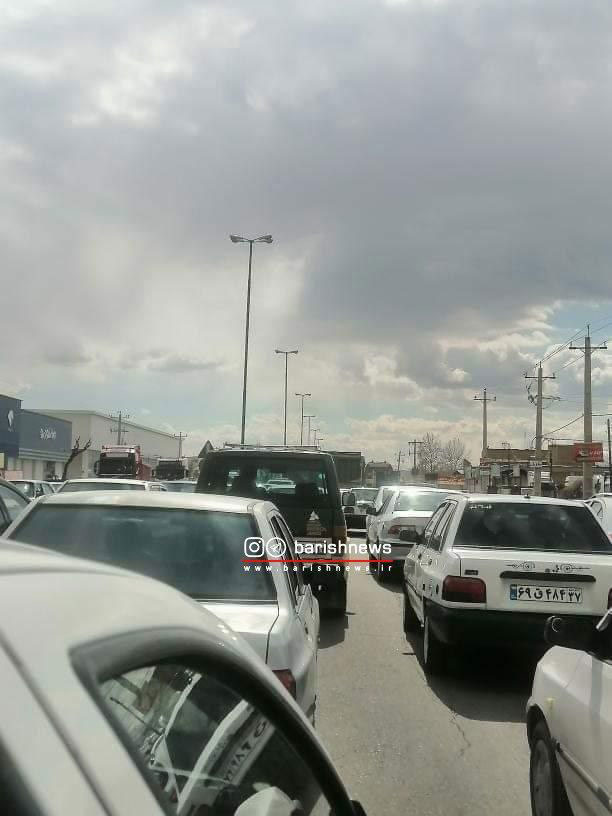 ترافیک سنگین در جاده سلماس